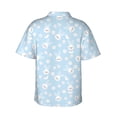 thumbnail image 3 of Daiia Cute Bunny Hawaiian Shirt for Men Gentle Cotton Regular Short Sleeve Casual-Small, 3 of 9