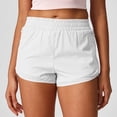 thumbnail image 4 of Women's Athletic Running Shorts Quick Dry Lightweight Workout Gym Shorts with Mesh Pockets White, 4 of 6