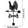 thumbnail image 5 of Tier weather vane, decorative weather vane, wind direction indicator set for outdoor use, garden, lawn, metal bracket, weather vane Ref: 2384, 5 of 5