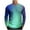 Blue, variant on Gradient Shirts for Men Heavyweight Long Sleeve Crewneck Casual T Shirt Slim Fit Pullover Tops Blouse Big & Tall