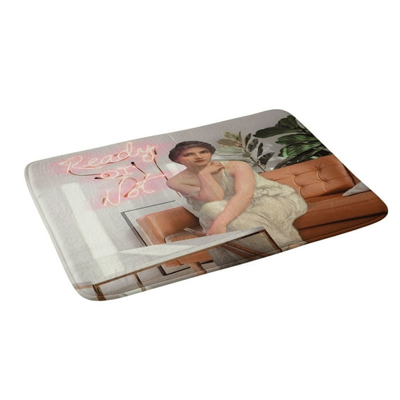 Society6 Jonas Loose Ready Or Not Bath Mat 34" x 21"