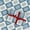 Blue White, variant on Burgundy Navy Plaid Snowflake Wrapping Paper, Winter Holiday Check Gift Wrap for Christmas New Year Birthday Present Decor