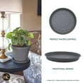 thumbnail image 2 of The HC Companies 17.5 Inch Round Prima Plastic Plant Saucer - Indoor Outdoor Plant Trays for Pots - 17.8 Inchx17.8 Inchx2.01 Inch in Warm Gray, 2 of 6