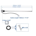 thumbnail image 3 of 240-33 Ohms 610mm Fuel Level Sensor Water Level Gauge Sensor Replacement Set Stainless Steel for Boat, 3 of 6