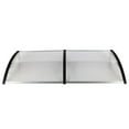 thumbnail image 4 of Polycarbonate Window Door Awning Canopy White with Black Bracket 38 Inch x 79 Inch, 4 of 10