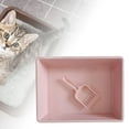 thumbnail image 3 of Caja de arena para gatos, inodoro, bandeja de arena para mascotas, contenedor con , pequeños Rosado Zulema Bandeja de arena para gatos, 3 of 8