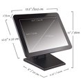 thumbnail image 4 of ANGEL POS HD 17" Capacitive LED Backlit Multi-Touch Monitor, VGA & HDMI Input, True Flat Seamless Design Touchscreen, Great for office, POS, Retail, Restaurant, Bar, Gym, Warehouse, NO DRIVER REQUIRED, 4 of 6