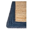 thumbnail image 6 of Unique Loom Braided Jute Collection Area Rug - Goa (2' x 3' 1" Rectangle Natural/Navy Blue), 6 of 7