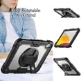 thumbnail image 4 of XYX pour iPad (A16)11e /10e Génération 11/10.9 Pouces 2025/2022 Étui, étui Rotative 360 Antichoc avec Support, Protecteur d'Écran, Sangle d'Épaule, Transparent, 4 of 7