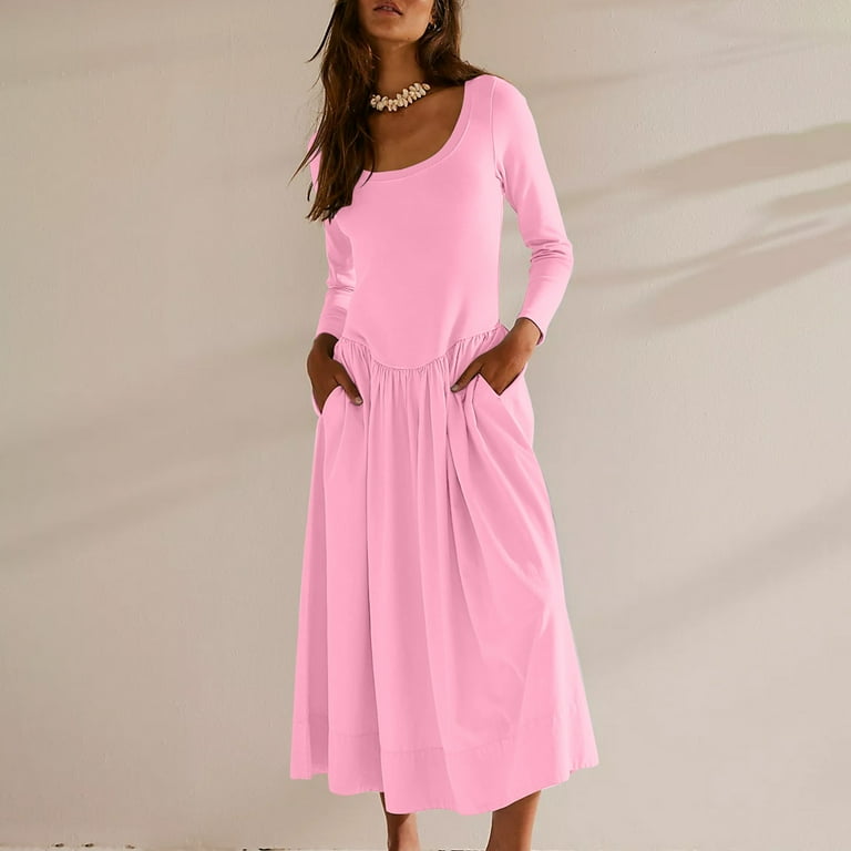 knee length dresses for ladies Women´s TRONFORM Premium Long Sleeve Midi Dress TRONFORM 2025 Winter  Collection