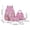 Hot Pink, variant on Kapibala Cute Animal Backpack 3-Piece Set, Spacious, Adjustable, Lightweight, 15x11x5 in