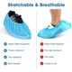 thumbnail image 2 of Cubrezapatos desechables - Paquete de 200 (100 pares) Cubrezapatos antideslizantes, no tejidos, azul, resistente, para zapatos, para pies, 2 of 4