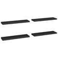 thumbnail image 6 of vidaXL Floating Wall Shelves 4 pcs High Gloss Black 31.5"x9.3"x1.5" MDF, 6 of 97