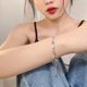 thumbnail image 4 of 925 Sterling Silver Zircon Bracelets for Women Fashion Sweet Girls Sparkling Charm Bracelet Delicate Chain Bracelet Jewelry Gift, 4 of 5