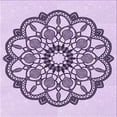 thumbnail image 1 of Ahgly Company Machine Washable Indoor Square Transitional Orchid Purple Area Rugs, 8' Square, 1 of 7