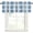 Blue5, variant on Beige Buffalo Plaid Rod Pocket Curtain Valance, Farmhouse Modern Checkered Farmhouse Window Valance for Living Room, Bedroom, Kitchen 42"W x 12"L