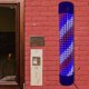thumbnail image 3 of Peluquería Letrero abierto Giratorio Montado en la pared Rayas Novedad Iluminación Lámpara de pared Poste de peluquero Luz LED para fiesta en la calle Rojo 120cm Macarena Luz de poste de peluquero, 3 of 8