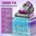thumbnail image 3 of 2025 Cybex Ultra Clean Vacuum, Ultra Clean Vacuum for Mattress, 80000 RPM/Min Brushroll Rotation,17kpa Suction 273nm UV-C Light, for Pillows, Sofa (Blue), 3 of 9