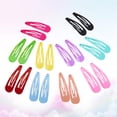 thumbnail image 3 of BRIGHTFUFU 50 Uds. Pinzas para el cabello de colores puros mezclados, pasadores de diseño para niños, horquillas a presión de Metal para niñas (Color aleatorio), 3 of 8