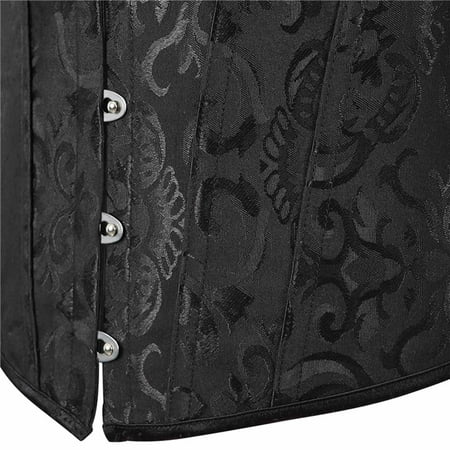 

Cathalem Womens U Neck Stretchy Slim Fit Metallic Top Boned Outfit Fashion Lace Women s Womens Waist Trainer Corset Underwear Black X-Large