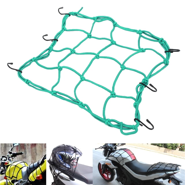 Red de carga Bungee red de equipaje elástica Red de carga Nylon con ganchos 30 x 30 cm / 118 x 118 pulgadas para vehículos eléctricos de motocicletas de montaña de carretera ANGGREK Otros