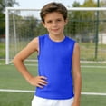 thumbnail image 5 of XINXIAOO Kids Boys Solid Color Tank Top, Breathable Sleeveless Shirt for School Sports, Size 7-8 Years, 5 of 6