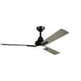 thumbnail image 2 of 300031SBK Kichler Lighting Kosmus - Ceiling Fan with Light Kit - with Contemporary inspirations - 15 inches tall by 52 inches wide-Black Finish, 2 of 4