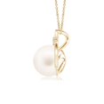 thumbnail image 2 of ANGARA Freshwater Cultured Pearl Solitaire Pendant with Diamond in 14K Yellow Gold for Women | June Birthstone, Birthday, Anniversary, Jewelry Gift for Women | Pearl Necklace, 2 of 8