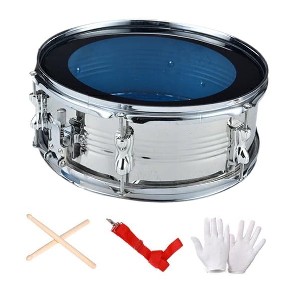 ZLight Drumsticks Shoulder Strap Beginners Toy Lightweight Snare Drum Kids To Learn And Enjoy Music silver 35x14CM