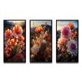 thumbnail image 2 of Designart "Desert happiness Cactus I" Floral & Botanical Framed Wall Art Set Of 3 - Coral Desert Frame Canvas Set For Living Room Decor, 2 of 7
