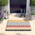 thumbnail image 2 of Colorful Geometric Striped Flannel Non Slip Door Rugs,Washable Door Mats Indoor,Decorative Door Mats,Dirt-Resistant and Absorbent Doormat for Entrance,Bedroom,Kitchen,Bathroom,31.5"x17", 2 of 4