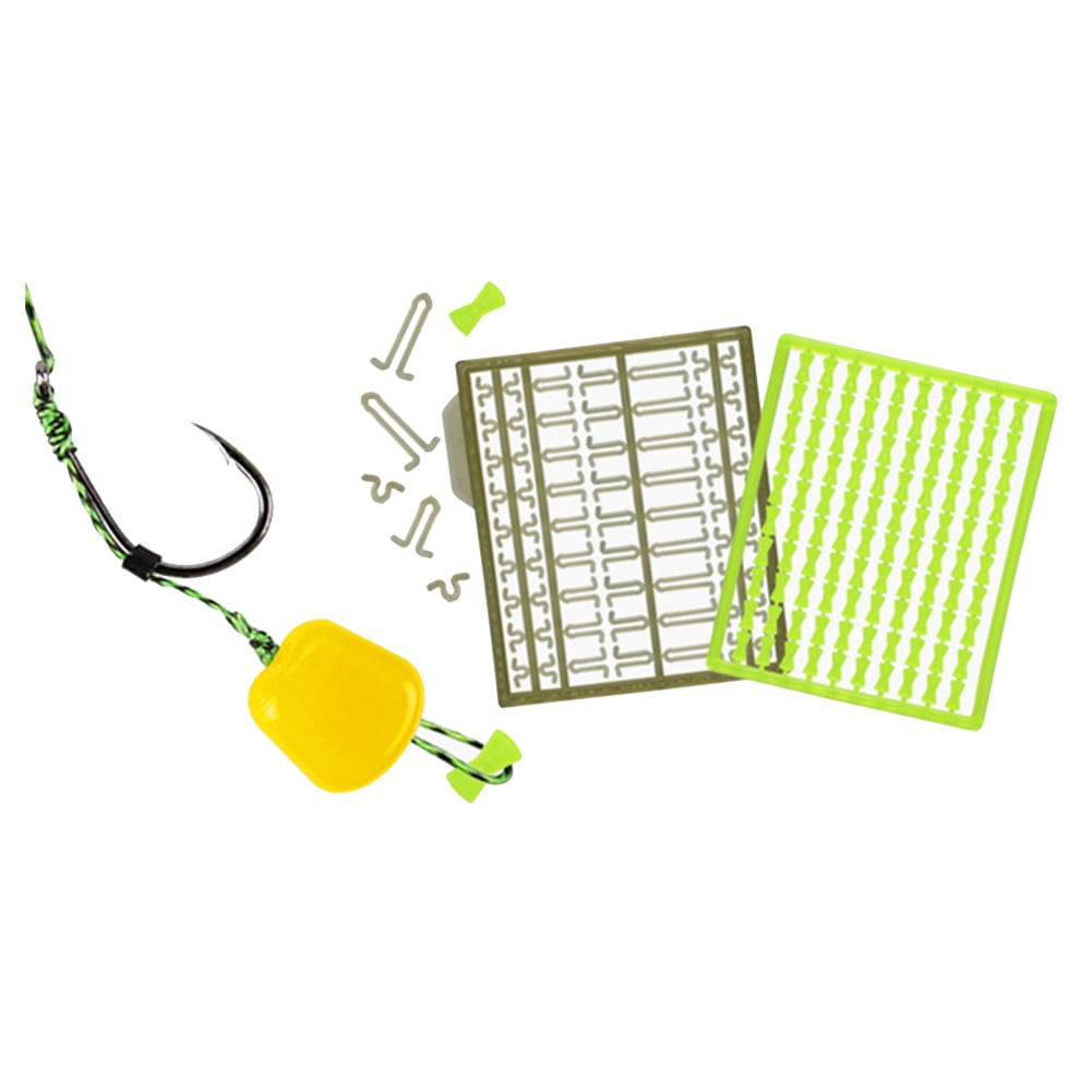 Carp Fishing Hair Rigs Kit Boilies Fishing Bait Rig Curved Barbed Carp Hooks