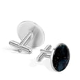 thumbnail image 3 of Constellation Elegant Silver Stainless Steel Cufflinks Set for Formal Attire at Weddings and Business Meetings, 3 of 6
