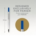 thumbnail image 4 of Parker 1950324 Medium Conical Tip Rollerball Pen Refill - Blue Ink, 4 of 8