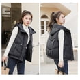 thumbnail image 2 of Feather cotton waistcoat female autumn and winter short section shoulders cotton clothing vest cotton jacket jacket commuting versatile horse clip, 2 of 3