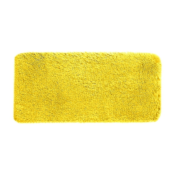 Alfombrilla de baño suave y absorbente para el suelo del baño, antideslizante, de terciopelo polar con cojín de espuma, lavable a máquina, de secado rápido, absorbente de agua para bañera, ducha,