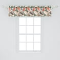 thumbnail image 2 of Exotic Window Valance, Tropical Leaves and Parrots in Abstract Earthy Tones Repetitive Pattern, Curtain Valance for Kitchen Bedroom Decor with Rod Pocket, 54" X 12", Ivory and Multicolor, by Ambesonne, 2 of 3