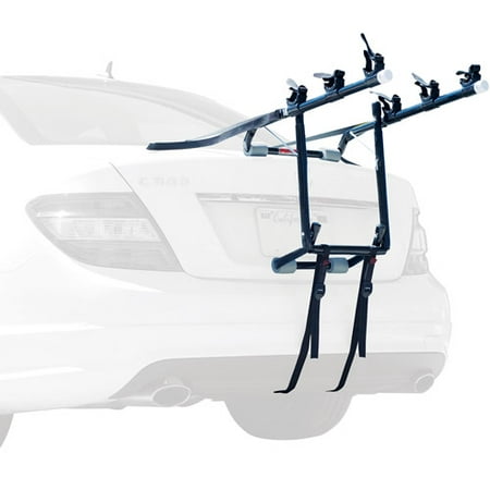 Allen Sports Deluxe 3-Bicycle Trunk Mounted Bike Rack Carrier,