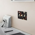 thumbnail image 5 of Yayeee Toggle Light Switch Wall Plate 3-Gang 6.37"x4.48" Decorative Outlet Cover, Black Floral Pattern, 5 of 7