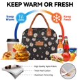 thumbnail image 4 of Bolsa Térmica para Almuerzo HOMESPON para Mujeres, Hombres y Adultos, Color Negro con Margarita, 4 of 7