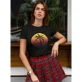 thumbnail image 2 of 80s Retro Sunset T-Shirt Women -Image by Shutterstock, Female Small, 2 of 4