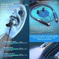 thumbnail image 4 of Cateissary Auriculares inalámbricos compatibles con Bluetooth 5.2 Micro USB Estéreo Sonido Auriculares Línea Control Botón Operación Type4 NO4, 4 of 6
