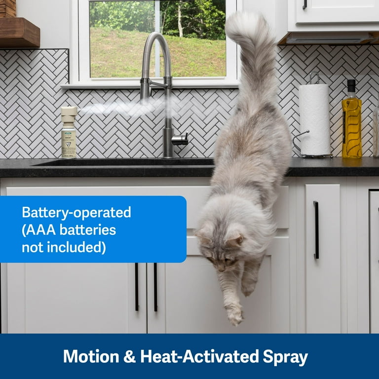 PetSafe SSSCAT Spray Deterrent Motion Activated Training Aid for Cats Dogs Keeps Pets Away from Furniture Walmart