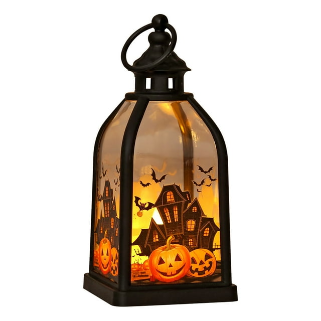 Halloween LED Wind Light Electronic Candle, Desktop Night Light Decor for Party Festival Home Spooky Atmosphere