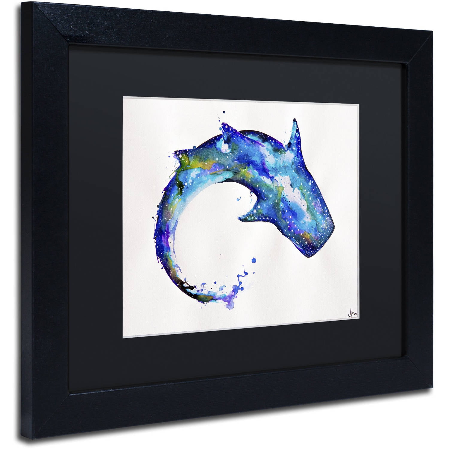 Trademark Fine Art 'Celestial' Canvas Art by Marc Allante, Black Matte, Black Frame