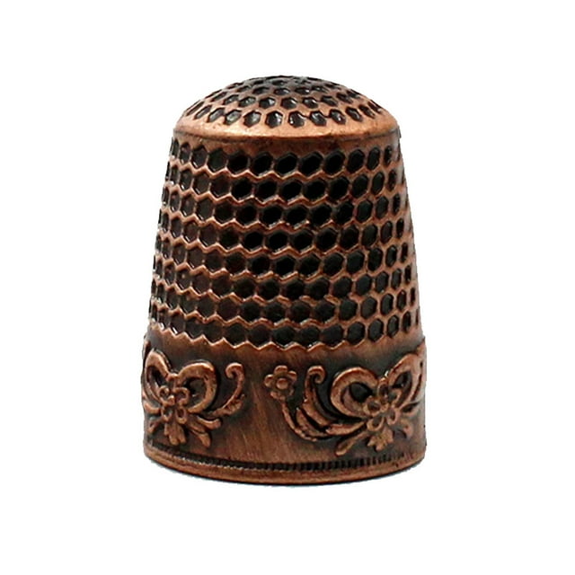 bedienty Knitting Rings Finger for Protection Thimble Adjustable Sewing Loop Specially-designed Crochet Tools for Home Yarn Crafts Rose Gold Ring 1Set