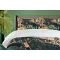thumbnail image 3 of Ambesonne American Duvet Cover Sets, Liberty Statue City, 2-Queen, Red Grey, 3 of 6