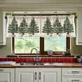 thumbnail image 3 of Yayeee Kitchen Curtains Set of 2 Light Filtering 57"x24" Over Sink Window Panels, Christmas Stars, 3 of 7