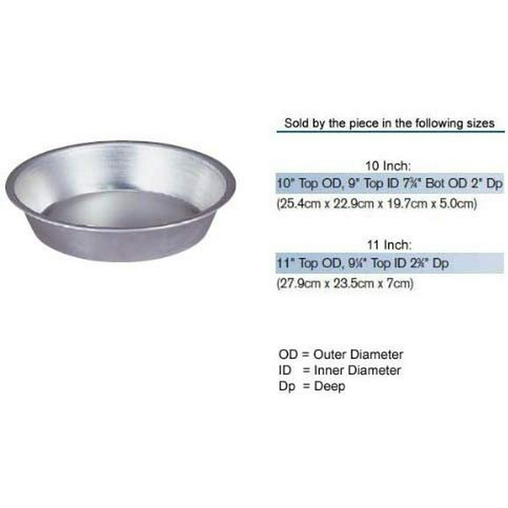 DeepDish Aluminum Pie Pan 11" Top Outer Diameter