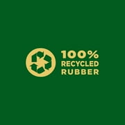 Expert Gardener 2 x 3 Black Recycled Rubber Garden Border Landscape Edging - 8 Pack